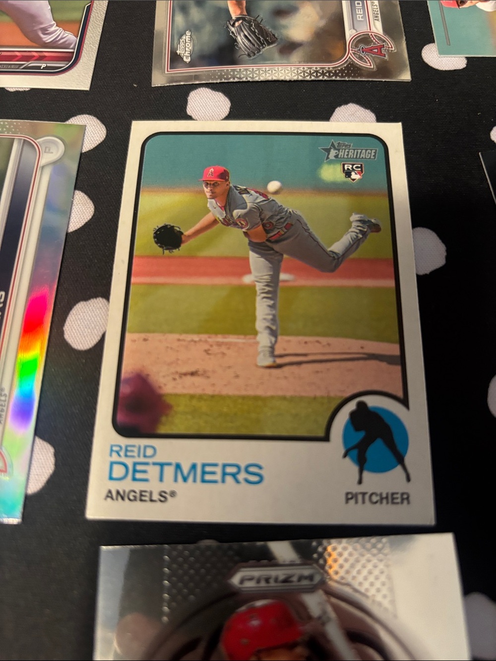 MLB Los Angeles Angels Baseball Card - Red Team Design - Picture 5 of 11